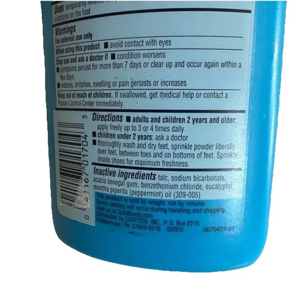 2-Gold Bond Foot Powder Medicated Max Strength 4 oz talc ORIGINAL FORMULA